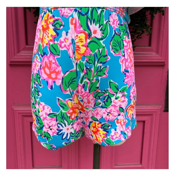 Lilly Pulitzer Peggy Romper Dress in Rose to the Occasion - Picture 4 of 8